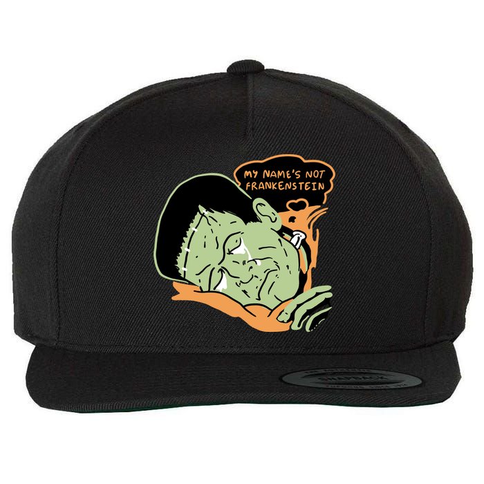 My Name Is Not Frankenstein Wool Snapback Cap