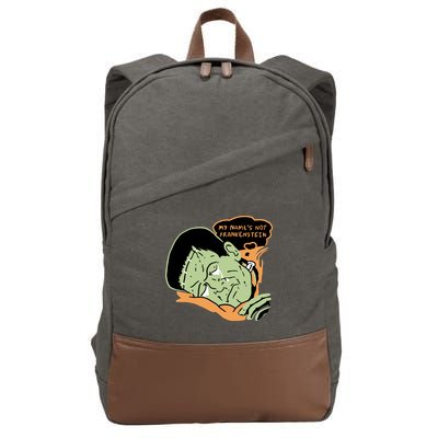 My Name Is Not Frankenstein Cotton Canvas Backpack