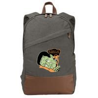 My Name Is Not Frankenstein Cotton Canvas Backpack