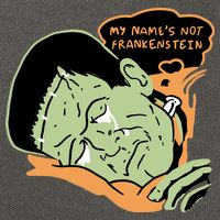 My Name Is Not Frankenstein Cotton Canvas Backpack