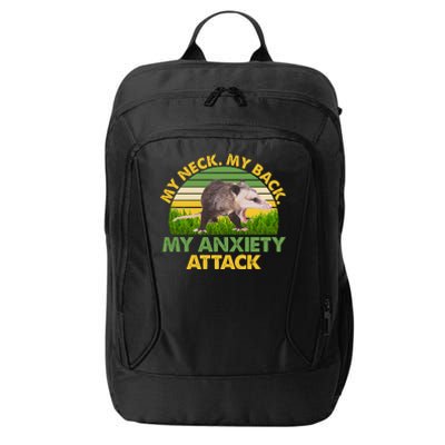 My Neck My Back My Anxiety Attack Vintage Opossum City Backpack