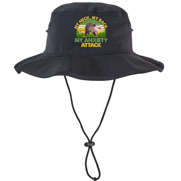 My Neck My Back My Anxiety Attack Vintage Opossum Legacy Cool Fit Booney Bucket Hat