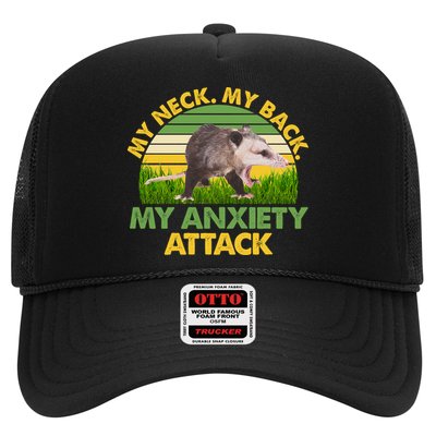 My Neck My Back My Anxiety Attack Vintage Opossum Trucker Hat