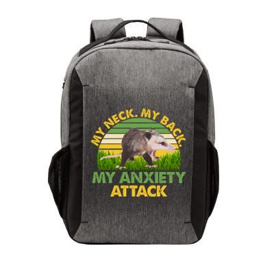 My Neck My Back My Anxiety Attack Vintage Opossum Vector Backpack