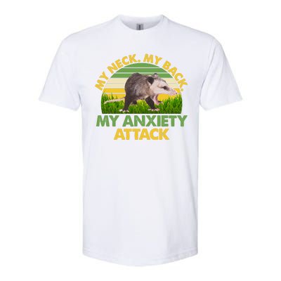 My Neck My Back My Anxiety Attack Vintage Opossum Softstyle® CVC T-Shirt