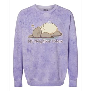 My Neighbor Totoro Sleepign Colorblast Crewneck Sweatshirt