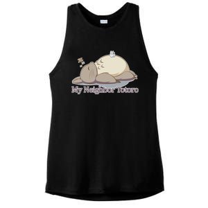 My Neighbor Totoro Sleepign Ladies PosiCharge Tri-Blend Wicking Tank