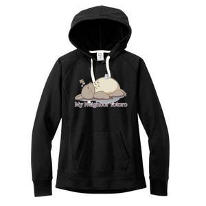 My Neighbor Totoro Sleepign Women's Fleece Hoodie