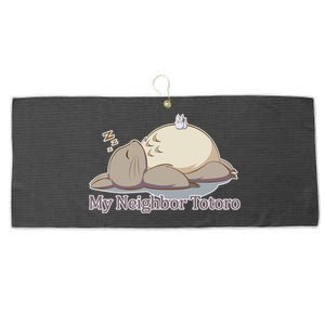 My Neighbor Totoro Sleepign Large Microfiber Waffle Golf Towel