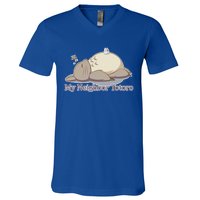 My Neighbor Totoro Sleepign V-Neck T-Shirt