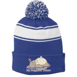 My Neighbor Totoro Sleepign Stripe Pom Pom Beanie