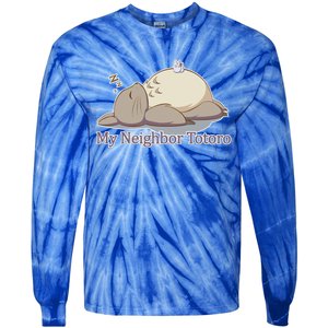 My Neighbor Totoro Sleepign Tie-Dye Long Sleeve Shirt