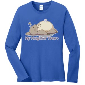 My Neighbor Totoro Sleepign Ladies Long Sleeve Shirt