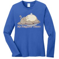 My Neighbor Totoro Sleepign Ladies Long Sleeve Shirt