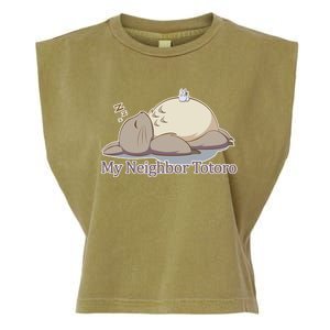 My Neighbor Totoro Sleepign Garment-Dyed Women's Muscle Tee