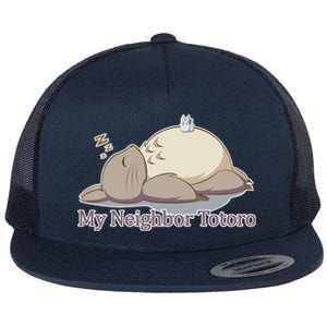 My Neighbor Totoro Sleepign Flat Bill Trucker Hat