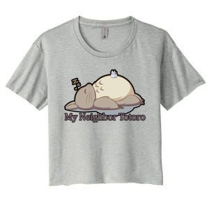 My Neighbor Totoro Sleepign Women's Crop Top Tee