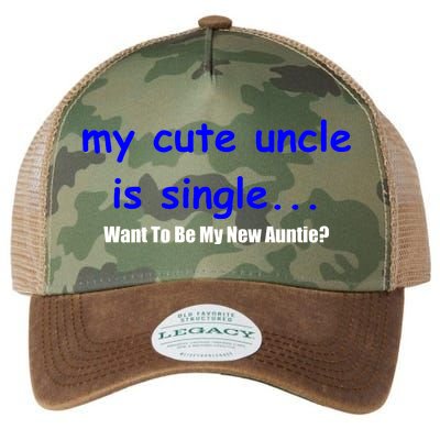 My New Uncle Is Single, Want To Be My New Auntie? Legacy Tie Dye Trucker Hat