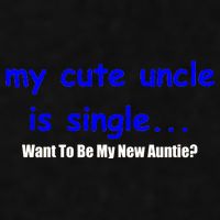 My New Uncle Is Single, Want To Be My New Auntie? Ladies PosiCharge Tri-Blend Wicking Tank