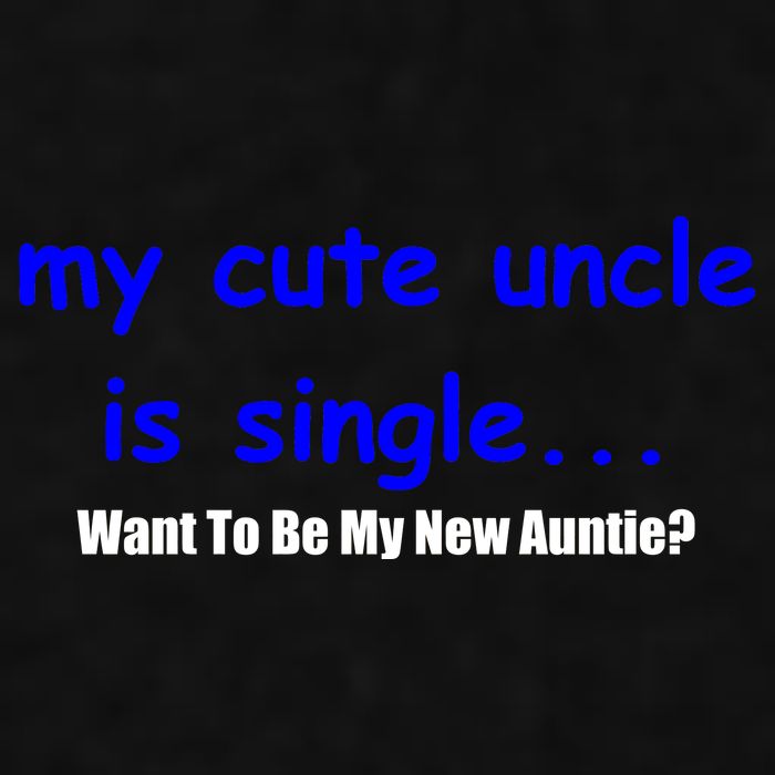 My New Uncle Is Single, Want To Be My New Auntie? Ladies PosiCharge Tri-Blend Wicking Tank