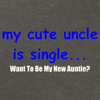 My New Uncle Is Single, Want To Be My New Auntie? Cotton Canvas Backpack