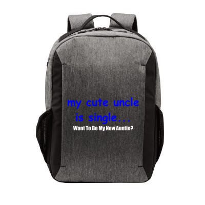 My New Uncle Is Single, Want To Be My New Auntie? Vector Backpack