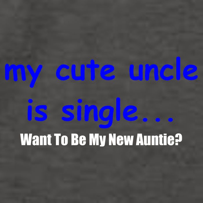 My New Uncle Is Single, Want To Be My New Auntie? Vector Backpack