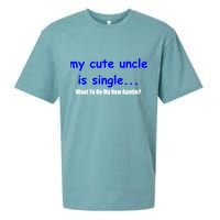 My New Uncle Is Single, Want To Be My New Auntie? Sueded Cloud Jersey T-Shirt