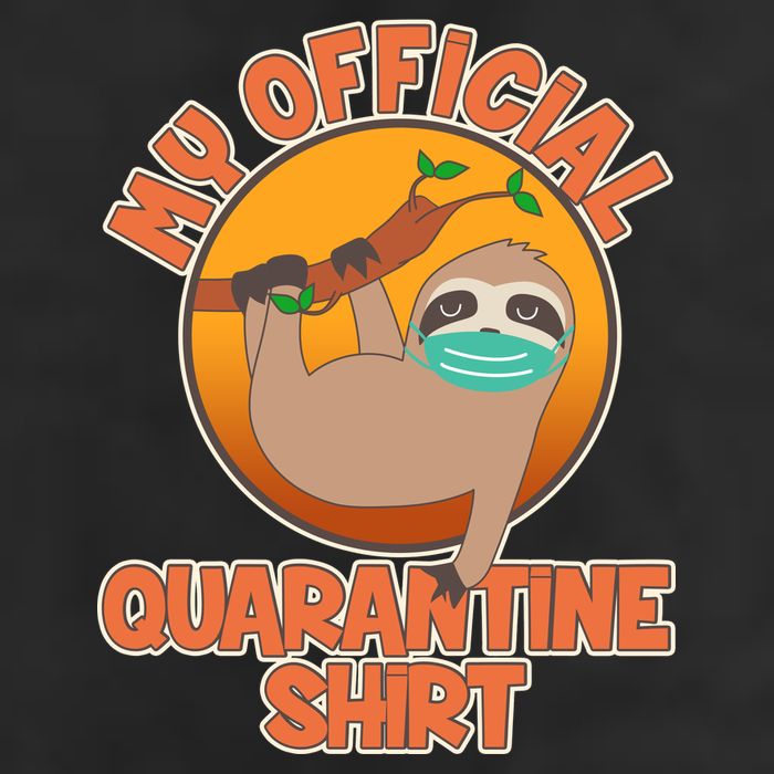My Official Quarantine Shirt Sloth Adult Drive Performance Visor