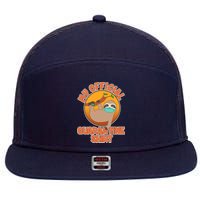 My Official Quarantine Shirt Sloth 7 Panel Mesh Trucker Snapback Hat