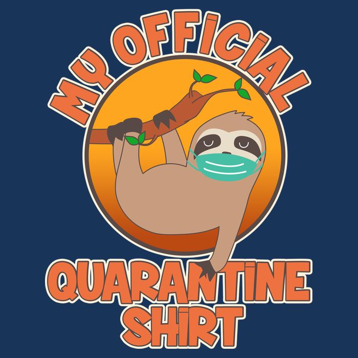 My Official Quarantine Shirt Sloth Cooling Performance Crew T-Shirt