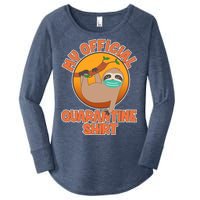 My Official Quarantine Shirt Sloth Women's Perfect Tri Tunic Long Sleeve Shirt