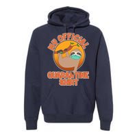 My Official Quarantine Shirt Sloth Premium Hoodie