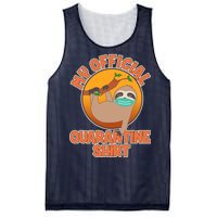 My Official Quarantine Shirt Sloth Mesh Reversible Basketball Jersey Tank