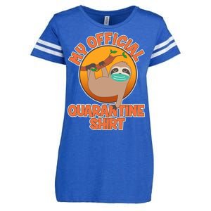 My Official Quarantine Shirt Sloth Enza Ladies Jersey Football T-Shirt