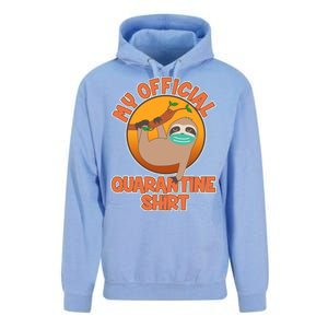 My Official Quarantine Shirt Sloth Unisex Surf Hoodie