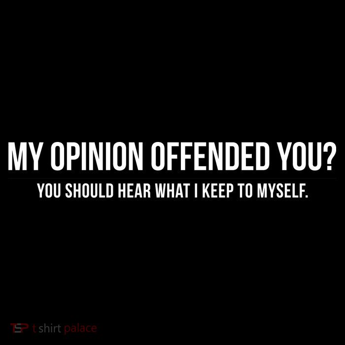 My Opinion Offended You Should Hear What I Say To Myself Youth Performance Sprint T-Shirt