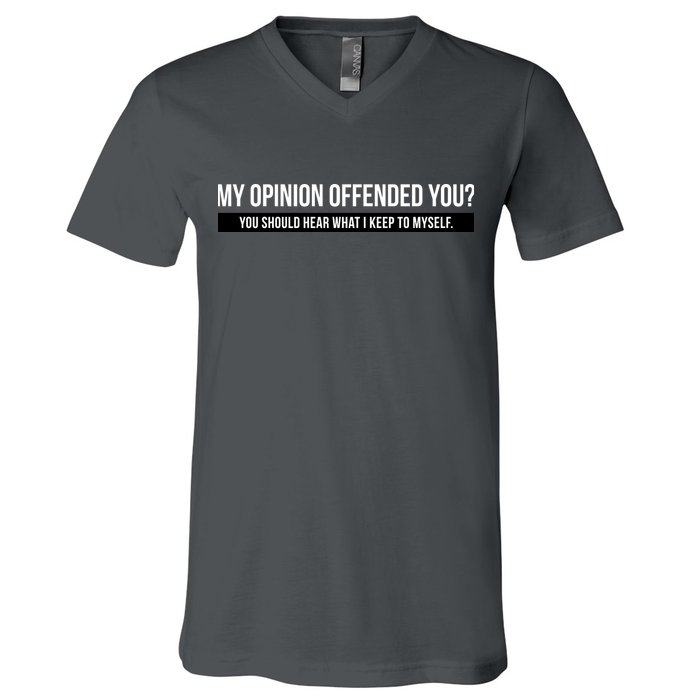 My Opinion Offended You Should Hear What I Say To Myself V-Neck T-Shirt