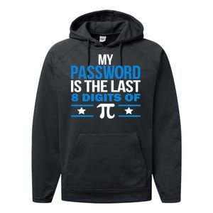 My Password is the last digit of Pi Performance Fleece Hoodie