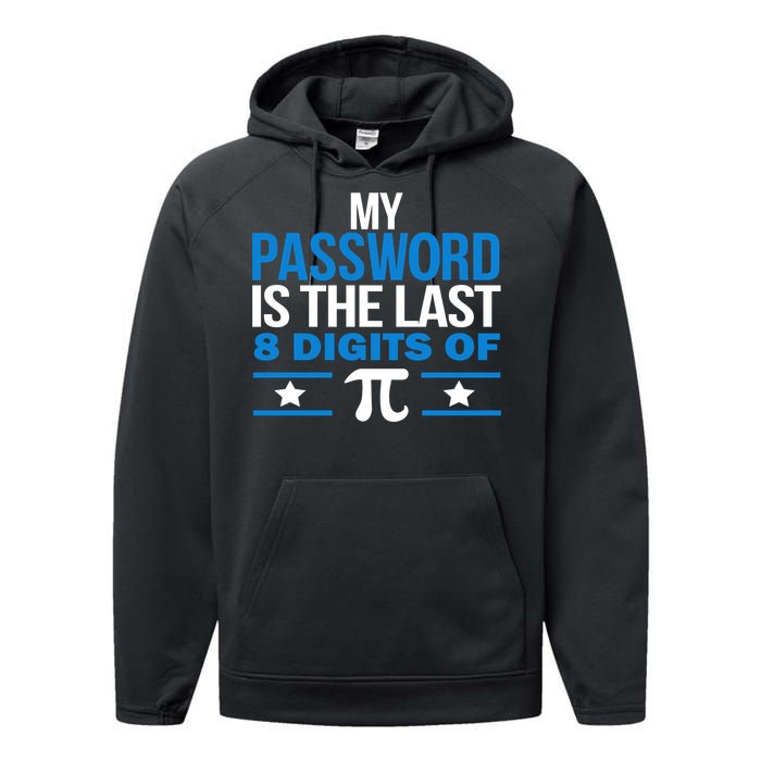 My Password is the last digit of Pi Performance Fleece Hoodie