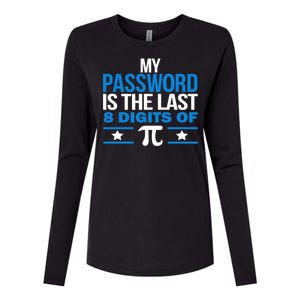 My Password is the last digit of Pi Womens Cotton Relaxed Long Sleeve T-Shirt