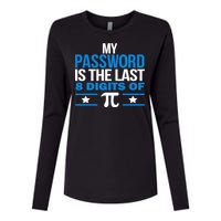 My Password is the last digit of Pi Womens Cotton Relaxed Long Sleeve T-Shirt