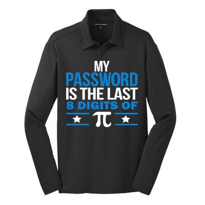 My Password is the last digit of Pi Silk Touch Performance Long Sleeve Polo