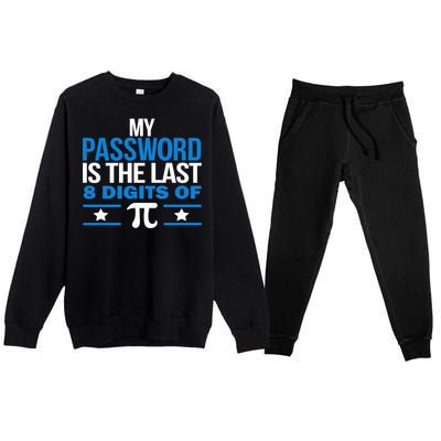 My Password is the last digit of Pi Premium Crewneck Sweatsuit Set