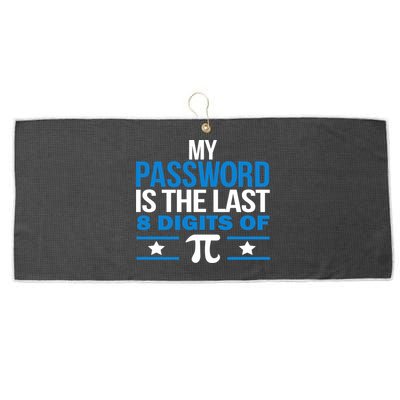 My Password is the last digit of Pi Large Microfiber Waffle Golf Towel