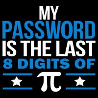 My Password is the last digit of Pi Metallic Star Ornament