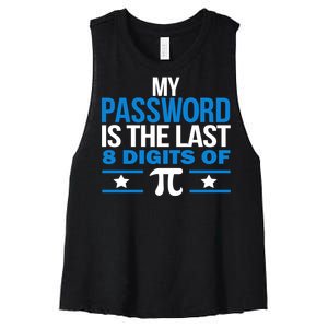 My Password is the last digit of Pi Women's Racerback Cropped Tank