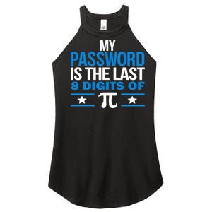 My Password is the last digit of Pi Women's Perfect Tri Rocker Tank