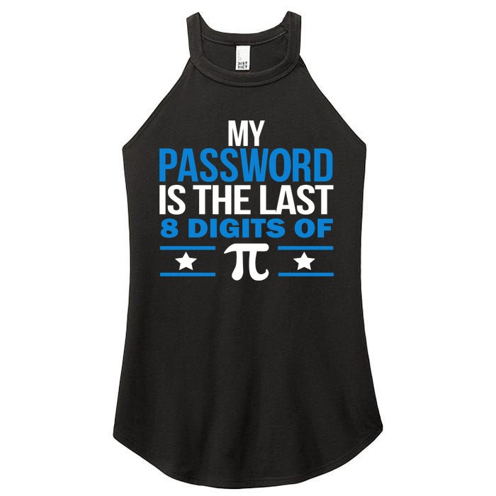 My Password is the last digit of Pi Women's Perfect Tri Rocker Tank
