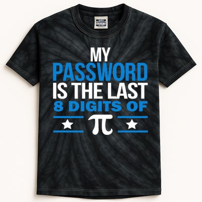 My Password is the last digit of Pi Kids Tie-Dye T-Shirt